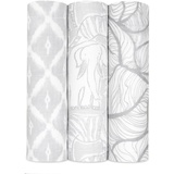 aden + anais Swaddle Decke - Pack von 3, Culture Club | Silky Soft 120x120cm | Großer 100% atmungsaktives Bambus Musselin Cotton Swaddle Wrap Set für Mädchen & Jungen | Neugeborene und Kinderschlaf