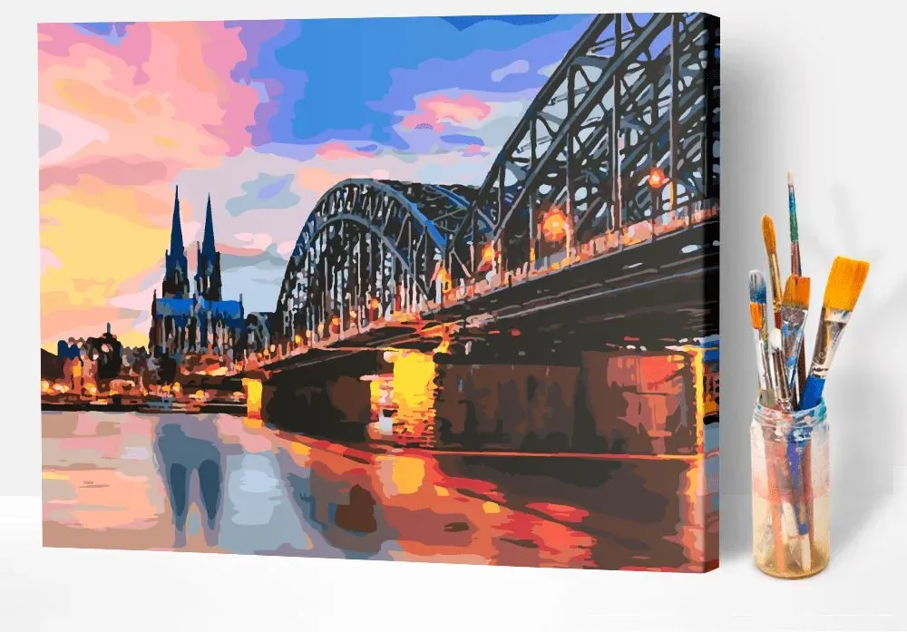 Malen nach Zahlen Set - Kölner Dom