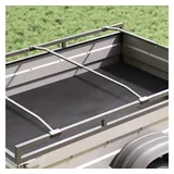 vidaXL Halterung, (Planehalterung für Anhänger 2 pcs Silber 130-210 cm Aluminium) silberfarben