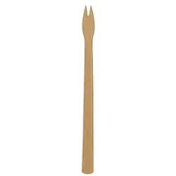 Papstar 4000 Snack-Gabel aus Papier `pure` 13,5 cm braun