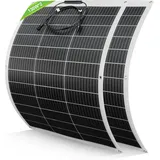 Eco-worthy - 260w 12v Flexibel Solarpanel Monokristallin Solarmodul Photovoltaik Für Wohnmobile Camper Van Boote Und Balkonkraftwerk