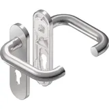 BKS Kurzschildgarnitur Rondo K1.0/H1.0 VA EST PZ rd Wechselgrt.BKS