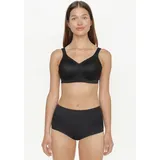 SUSA London Damen, Gr. 90, Cup C, schwarz, Obermaterial: 76% Polyamid, 24% Elasthan, BHs Minimizer-BH vorgeformte Cups, Spitze, blickdicht, elastisch