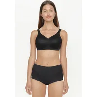 SUSA London Damen, Gr. 90, Cup C, schwarz, Obermaterial: 76% Polyamid, 24% Elasthan, BHs Minimizer-BH vorgeformte Cups, Spitze, blickdicht, elastisch