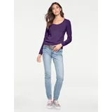Heine Rundhalspullover lila 46