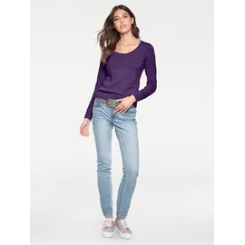 Heine Rundhalspullover lila 46