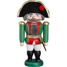 Seiffener Volkskunst Nussknacker General 20 cm Holz grün