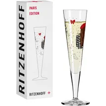 Ritzenhoff & Breker RITZENHOFF Champagnerglas 200 ml - Paris Edition - Champusflöte Designerstück, bunt - Made in Germany