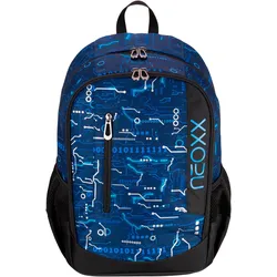 Schulrucksack NEOXX "Flow, Next Level", Kinder, Gr. B/H/T: 28cm x 42,5cm x 18cm, next level, Polyester, Rucksäcke, teilweise aus recyceltem Material