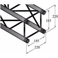 Alutruss DECOLOCK DQ4-3000 4-Punkt-Traverse