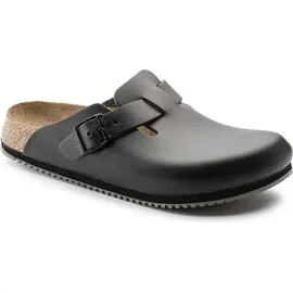 Birkenstock Boston Super Grip Naturleder schwarz schmal 47