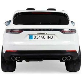 Injusa batterie-Fahrzeug Porsche Cayenne SJunior 12V 134 cm weiß,