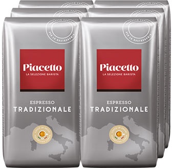 Piacetto Espresso Tradizionale - 6x 1 kg Ganze Bohne Tchibo