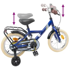 vidaXL Kinderfahrrad 14 Zoll dunkelblau