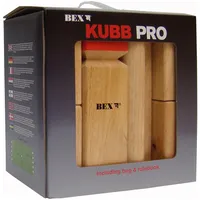Bex Kubb Pro Rubberwood mit Red King