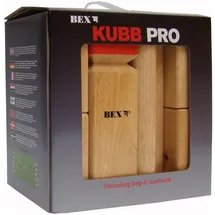 Bex Kubb Pro Rubberwood mit Red King