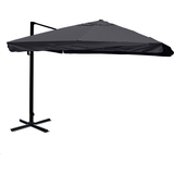 Mendler Gastronomie-Ampelschirm HWC-A96 Flap 300 x 300 cm anthrazit ohne Ständer