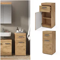 Vicco Midischrank Badschrank Badezimmerschrank Luna Schublade 2 Fächer 1 Tür