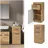 Vicco Midischrank Badschrank Badezimmerschrank Luna Schublade 2 Fächer 1 Tür