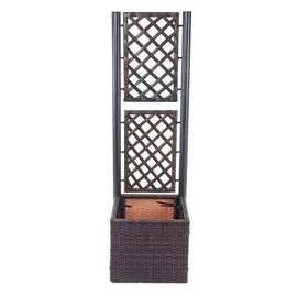 Mendler Rankkasten HWC-D76 142 x 43 x 43 cm Braun