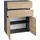 Home Affaire Wisla Midischrank 76 x 98 x 35 cm Grau Holzwerkstoff