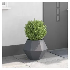 vidaXL Pflanzkübel Anthrazit 50 x 50 x 40 cm Stahl