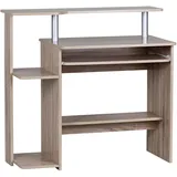 FineBuy Computertisch 94x90,5x48,5 cm Schreibtisch Modern mit Tastaturauszug