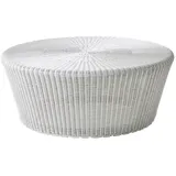 Cane-Line Hocker / Beistelltisch Kingston - 75 cm rund LW - White grey