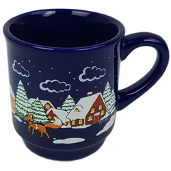 Glühwein Becher Tasse Keramiktasse Weihnachten Glühweinbecher aus Keramik 0,2 L Design 1
