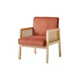 Möbel Kraft Sessel Borgo 60 x 76 x 64 cm Rot