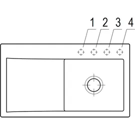 Villeroy & Boch Subway Style 50 rechts Einbauspüle weiß alpin Keramik Excenterbetätigung 900 x 510 mm