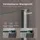 doporro Luxus Duschwand für Dusche Duschabtrennung 130x200cm Walk-In Dusche 10mm ESG-Sicherheitsglas Klarglas inkl. Nanobeschichtung Bremen02K