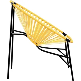 vidaXL Gartenstuhl 69 x 69 x 82 cm gelb/schwarz