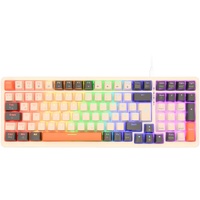 Rii Mechanische Tastatur Gaming Keyboard, Gaming Tastatur Kabel mit QWERTZ, Tastatur Mechanisch mit Blaue Schalter, Keyboard Gaming Tastatur 75 Prozent mit RGB (Kabel Verbindung)
