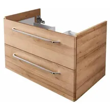 Fackelmann Waschtischunterschrank 2 Schubladen 80 x 49,2 x 47,6 cm Braun