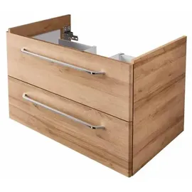 Fackelmann Waschtischunterschrank 2 Schubladen 80 x 49,2 x 47,6 cm Braun