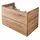 Fackelmann Waschtischunterschrank 2 Schubladen 80 x 49,2 x 47,6 cm Braun