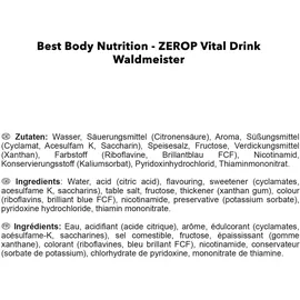 Best Body Nutrition Low Carb Vital Drink Waldmeister 1000 ml