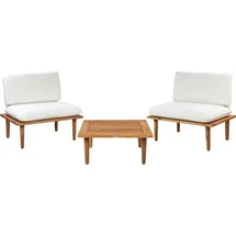Beliani Gartenlounge Frascati 3-tlg. creme