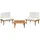Beliani Gartenlounge Frascati 3-tlg. creme