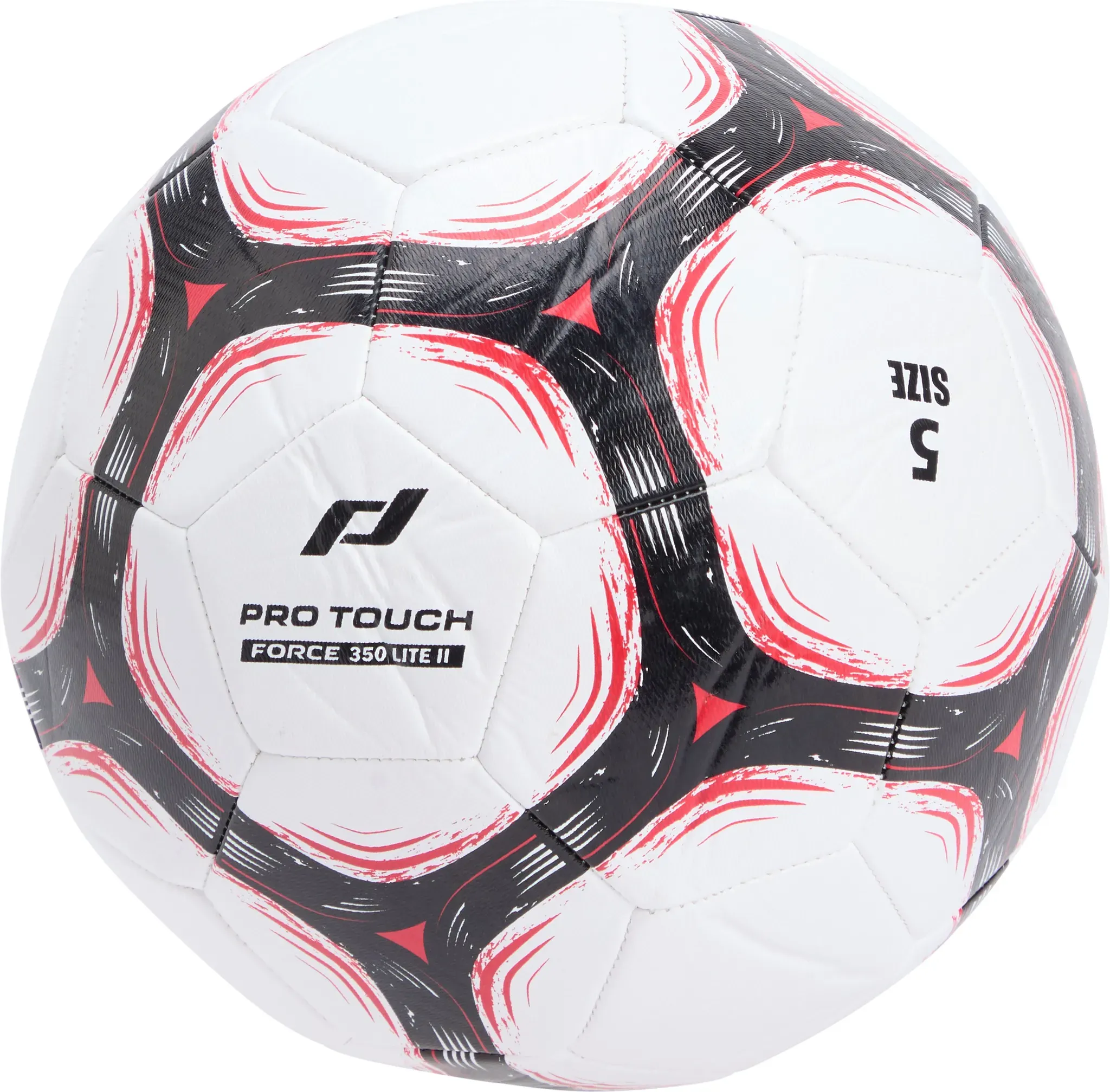 Fußball PRO TOUCH Gr. 4, weiß, schwarz, rot, Bälle, 4, Synthetik, Fußball
