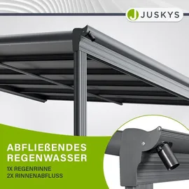 Juskys Terrassendach Borneo 300 x 300 cm anthrazit