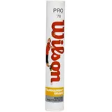 Wilson Pro 80 Shuttlecocks, 12-er Dose, 78 Grains, Weiß, Federn/Naturkork, WRT60230078