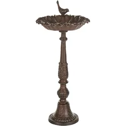 Garten-Vogeltränke Metall braun Antik-Optik 53 cm Sonnenblume BLACKBIRD