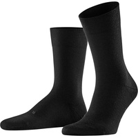 Falke Socken, Wollanteil, Rippbündchen, mittelhoch, für Herren, 3000 Black