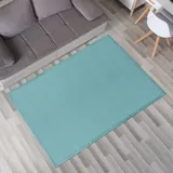 TT Home Krabbelmatte Babyzimmer Teppich Spielmatte Kinder Unifarben Rutschfest Flauschig, Farbe: Blau, Größe:200x280 cm