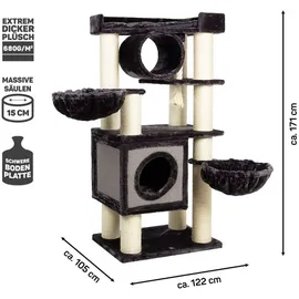Canadian Cat Company Kratzbaum Victoria 2 für schwere Katzen anthrazit