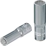 KS Tools 1/4" CHROMEplus 12-kant-Stecknuss, lang 10 mm
