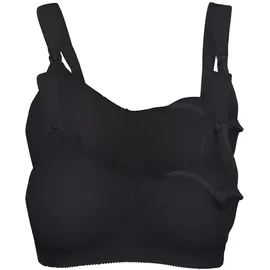 bonprix Still-BH BONPRIX "Still BH ohne Bügel mit Baumwolle (2er Pack)", Damen, Gr. 80, Cup F, schwarz (schwarz, schwarz), Obermaterial: 90% Baumwolle, 10% Elasthan.