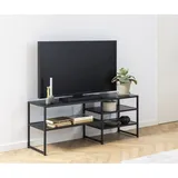 Actona Seaford TV-Lowboard 120x46x33 cm Schwarz Holzwerkstoff